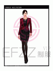 時尚職業女西服設計圖736