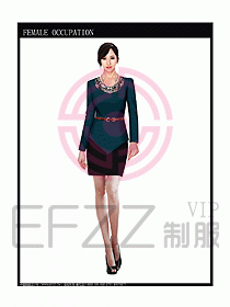 時尚職業女西服設計圖738