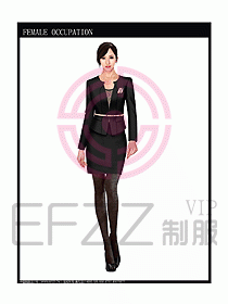 時尚職業女西服設計圖743