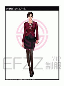 時尚職業(yè)女西服設(shè)計(jì)圖752