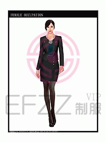 時尚職業女西服設計圖754