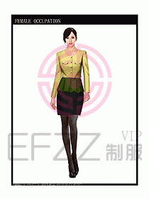 時尚職業女西服設計圖756