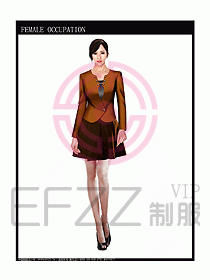 時尚職業女西服設計圖767
