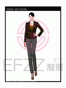 時(shí)尚職業(yè)女西服設(shè)計(jì)圖777