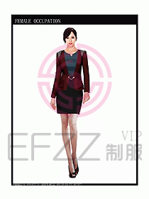 時尚職業女西服設計圖785