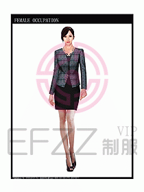 時尚職業女西服設計圖792