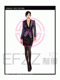 時尚職業女西服設計圖796