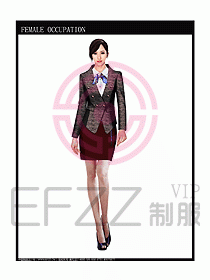 時(shí)尚職業(yè)女西服設(shè)計(jì)圖804