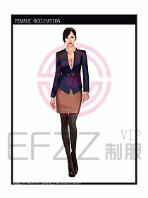 時尚職業女西服設計圖822