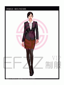 時尚職業女西服設計圖821
