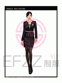 時尚職業女西服設計圖825
