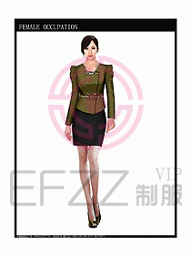 時尚職業女西服設計圖832