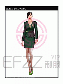 時尚職業女西服設計圖836