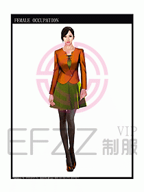 時尚職業女西服設計圖856