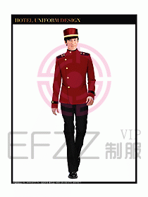 酒店門童制服設計圖736