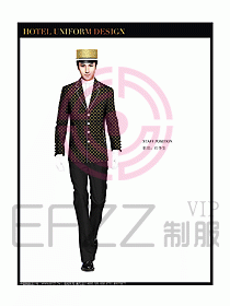 酒店門童制服設計圖756
