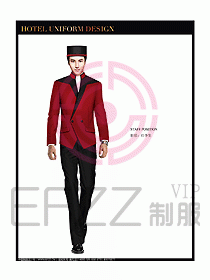 酒店行李生制服設計圖774