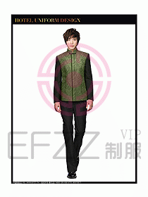 酒店中餐服務(wù)員制服設(shè)計圖1261