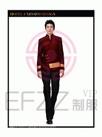 酒店中餐服務(wù)員制服設(shè)計圖1265