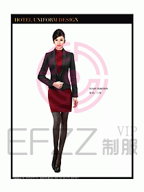 酒店大堂制服設計圖596