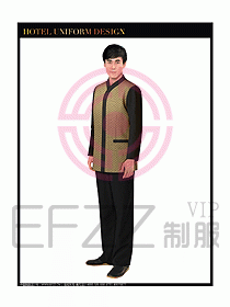 客房服務員制服設計圖350