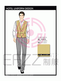 酒店西餐服務生制服設計圖777