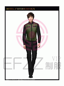 酒店西餐服務(wù)生制服設(shè)計(jì)圖782
