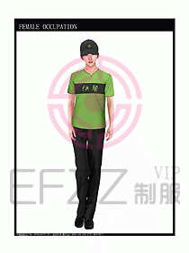快餐廳制服設計圖067