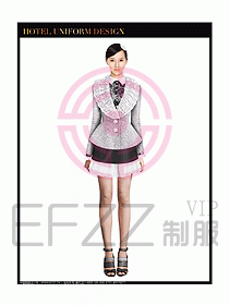 女秋冬職業裝設計圖862