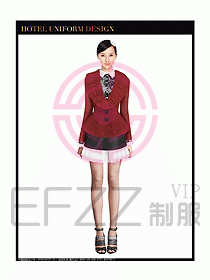 女秋冬職業裝設計圖861