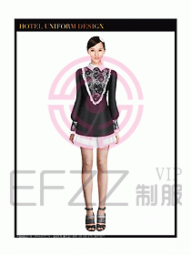 女秋冬職業裝設計圖860