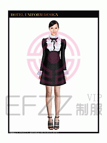 女秋冬職業裝設計圖867