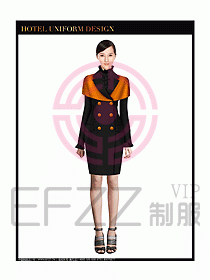 女秋冬職業裝設計圖873