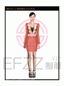 女秋冬職業裝設計圖881