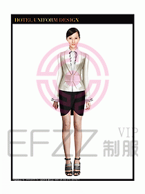 女秋冬職業裝設計圖880