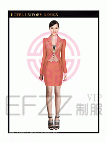 女秋冬職業裝設計圖883