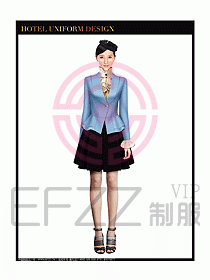女秋冬職業裝設計圖893