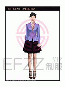 女秋冬職業裝設計圖892