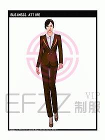 女秋冬職業裝設計圖898