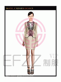 女秋冬職業裝設計圖895