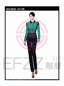女秋冬職業裝設計圖903