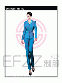 女秋冬職業裝設計圖907
