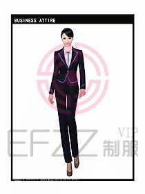 女秋冬職業裝設計圖918