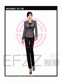 女秋冬職業裝設計圖930