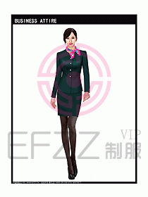 女秋冬職業裝設計圖932