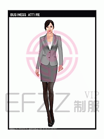 女秋冬職業裝設計圖943