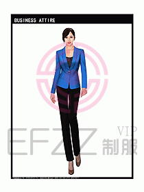 女秋冬職業裝設計圖947