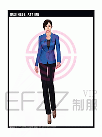 女秋冬職業裝設計圖946