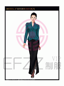 西餐咨客制服設計圖330