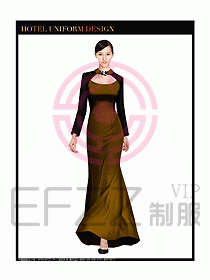 西餐咨客制服設計圖329